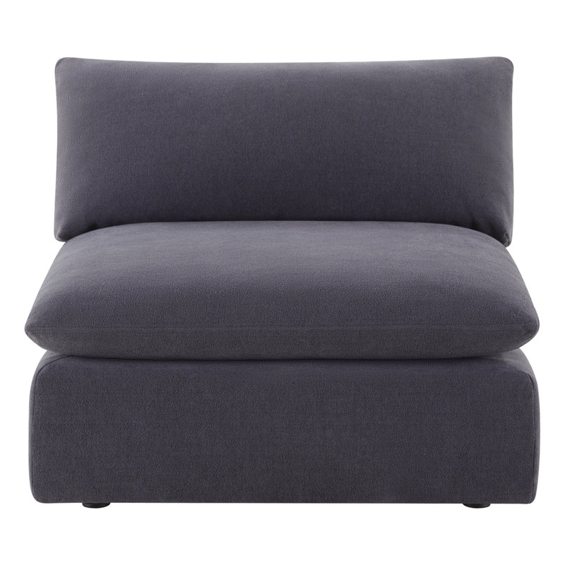 Fauteuil rembourré 80,9 po Annabella, Chenille de performance en zinc Willow