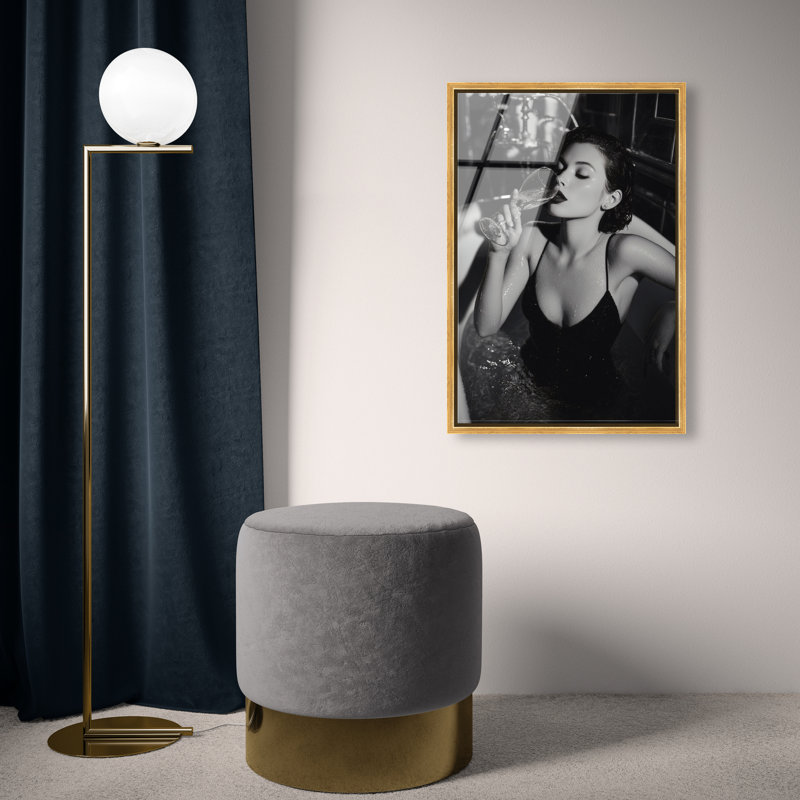 Darkened Glow Print by Oliver Gal, 46"H x 31"W, Gold Floater Frame
