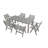 A Wooden-Textured Imitation Wood Dining Table, Simple Yet With A High Quality Feel. It Has A Small Tabletop And Is For Outdoor Picnics. Light Gray Color, 68.9 Inches Long.-1582529835