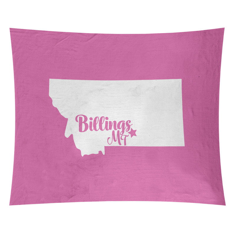 Tapisserie Billings Montana, H 68 po x l 80 po, Rose