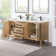 Griselde 72"  Free Standing Double Bathroom Vanity with Quartz Top