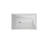 43" Acrylic Free Standing Bath Tubs Modern White Soaker Tub