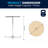 Clarimond 30" Round Wood Cocktail Table with 30" and 42" Columns