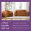 Canapé-lit pliable 2 pièces Raindrop Chenille - Mousse multifonctionnelle, haute densité, sans assemblage-183285422