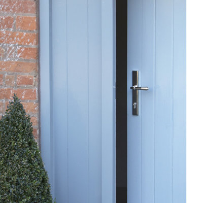 Reeded Lock Door Handle Kit