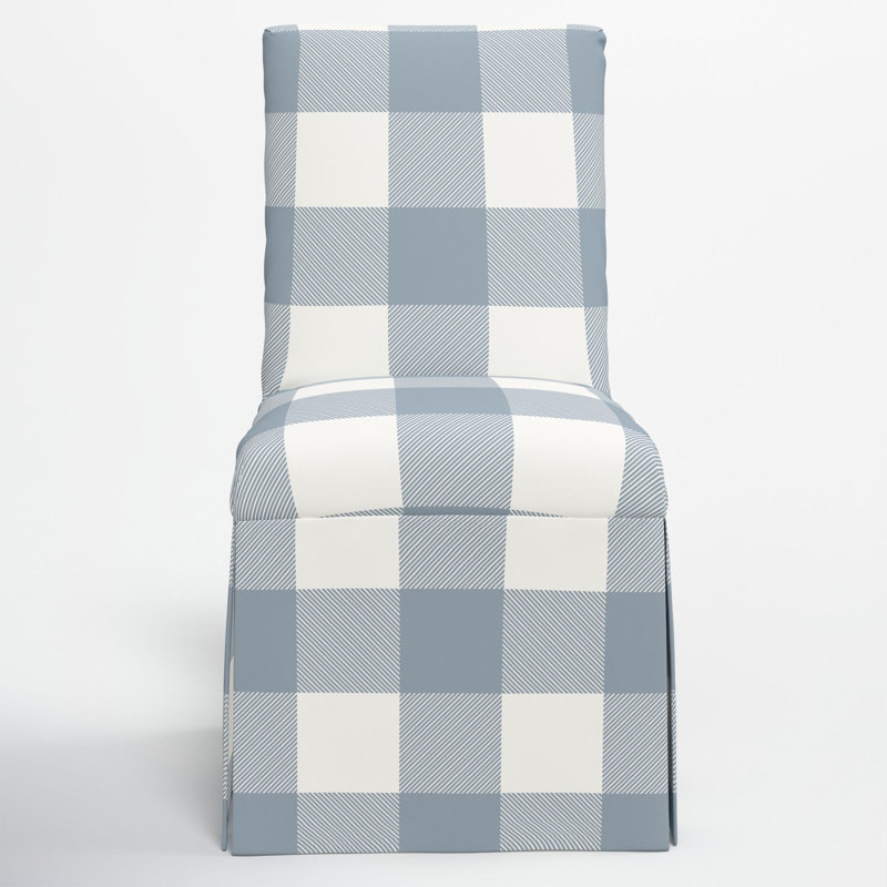 Chaise parsons Ivka, Xl Gingham Chambray