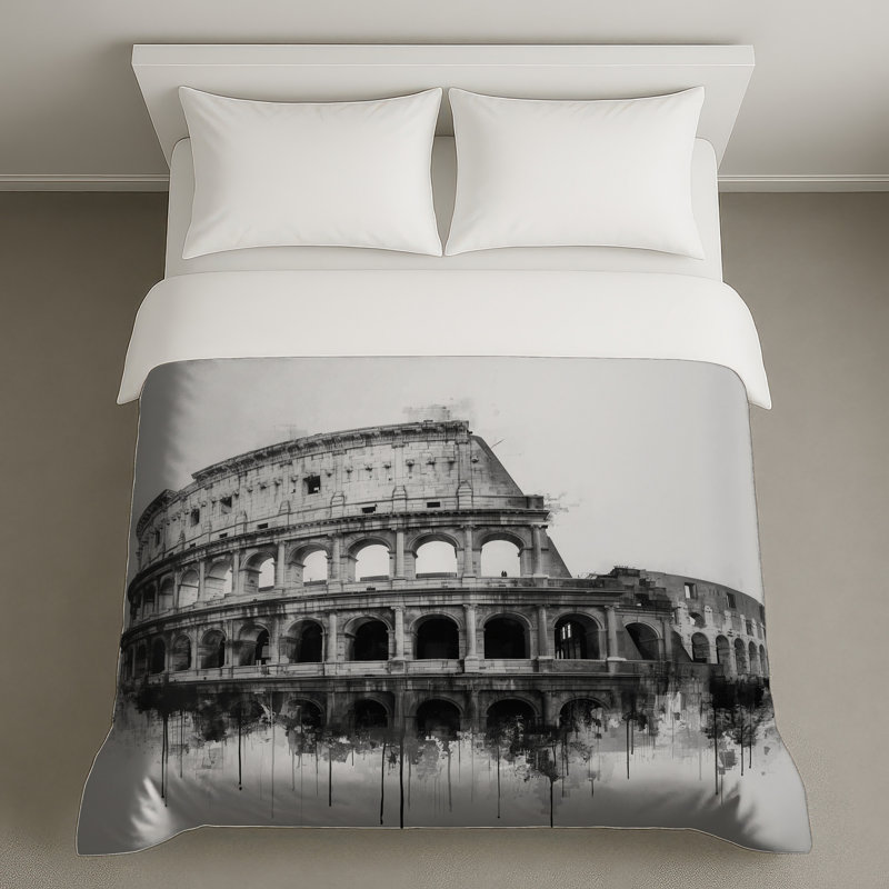 Housses de couette Roman Colosseum Illustration, Queen