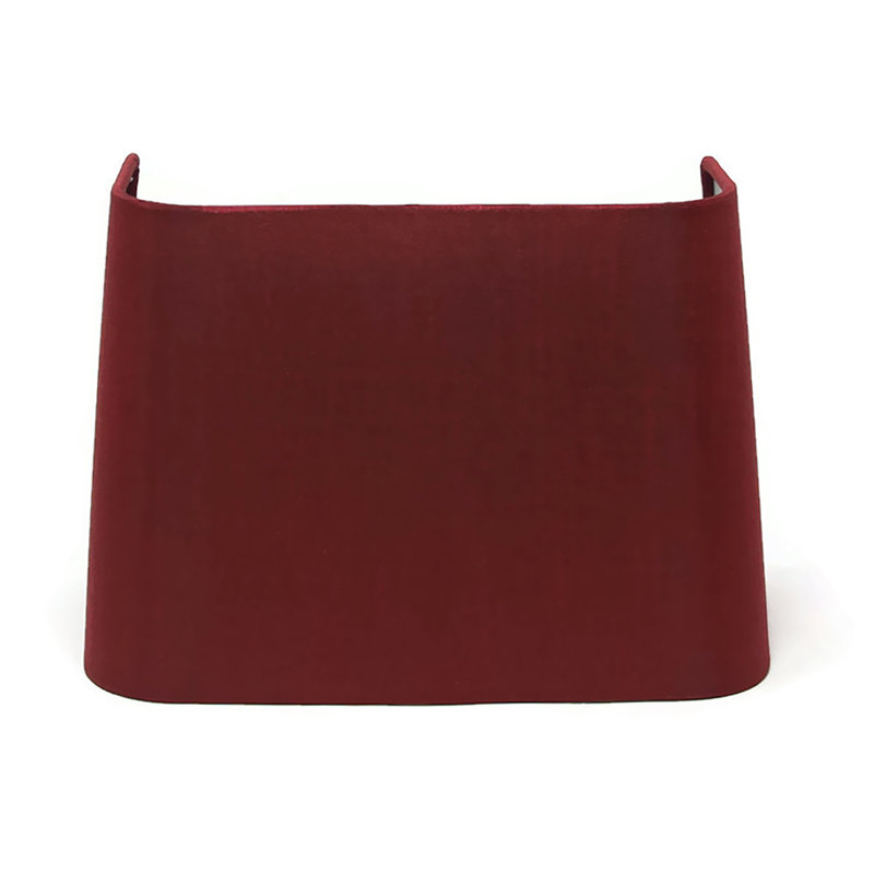 7'' H Silk Rectangle Wall Sconce Shade, Burgundy