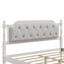 Structure de lit en bois massif de style traditionnel avec tête de lit tapissier capitonnée, sans sommier, grand lit, blanc antique-1421869851-1421869850
