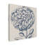 «Indigo Floral on Linen III» par Vision Studio - reproduction de dessin sur toile-1594167655