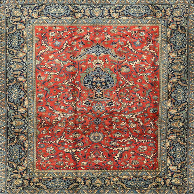 Tapis oriental orange Olaf