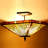 Annalisse Glass Semi Flush Mount-491958778