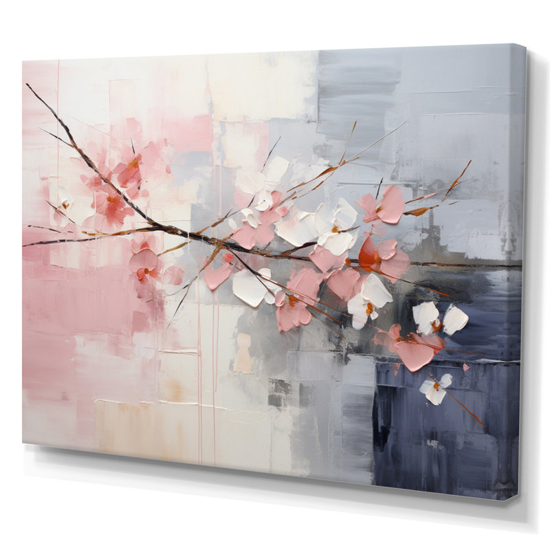 " Collage Whispers ", Wrapped Canvas, 30" H x 40" W x 1.5" D