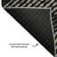 Tapis noir Cerrito lavable à la machine de qualité supérieure-105694820