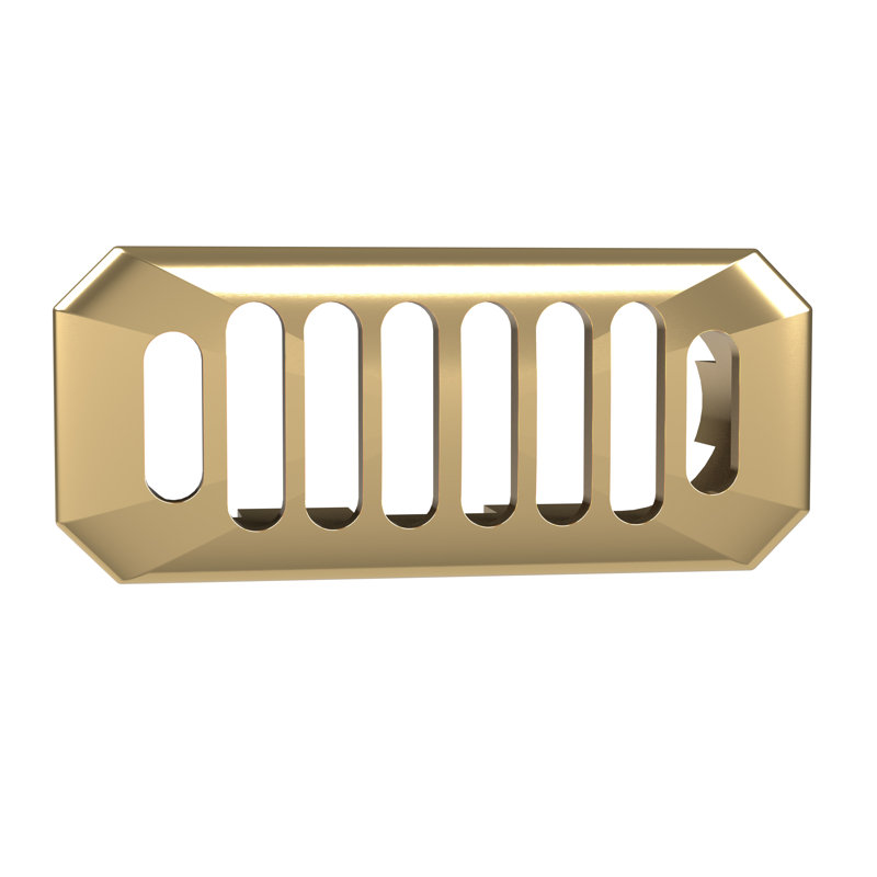 Carlton Chrome Overflow Cover, Brushed Brass