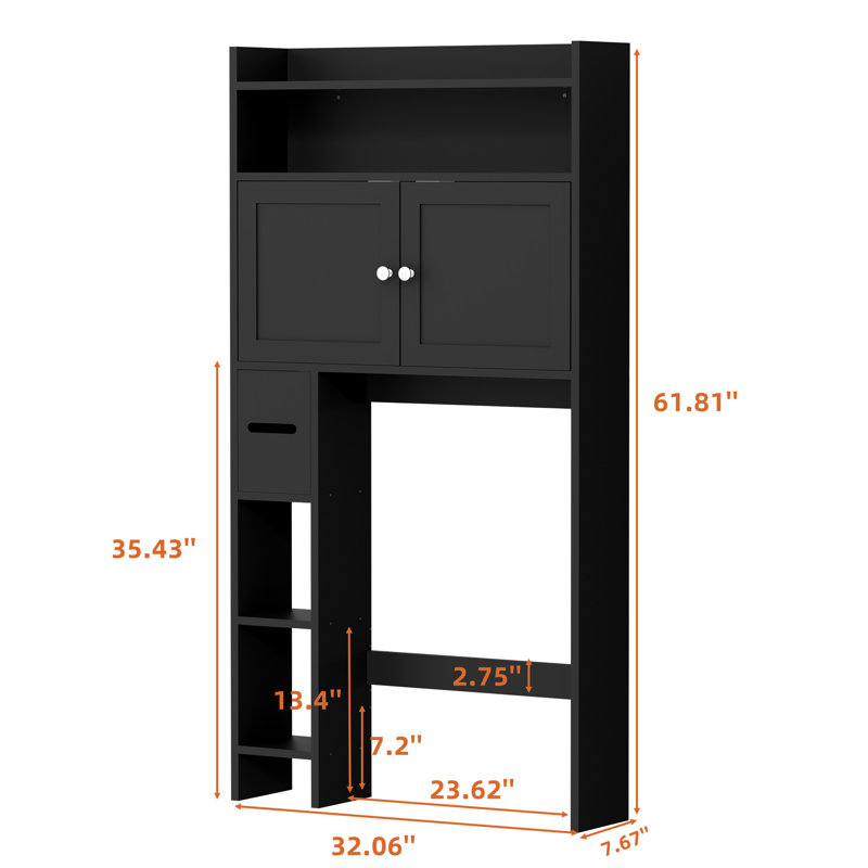 Armoire de salle de bain Kashanda, Noir