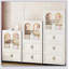 Armoire de rangement à roulettes en plastique 25,59 po x 15,75 po x 57,09 po avec porte magnétique