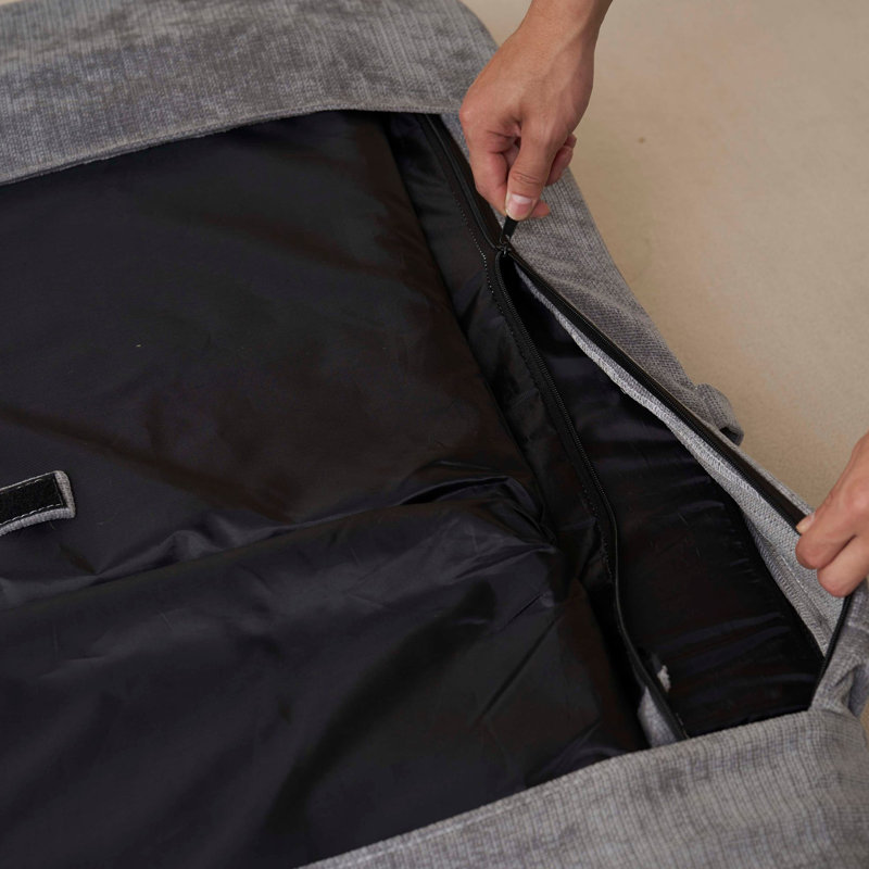 Canapé-lit double convertible pliable, gris, Gray
