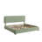 Boucle Upholstered Platform Bed Frame with Adjustable Headboard & Soft Rounded Corners-1787025859-1787025857