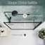 Porte de douche pivotante semi-encadrée de 96,5 à 106,7 cm (L) x 180,3 cm (H) avec verre trempé transparent de 6,35 mm (1/4 po).-107686609