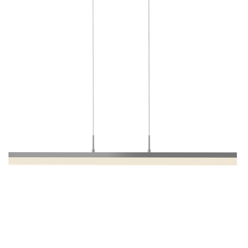 Stiletto 1 - Light LED Pendant, Bright Satin Aluminum