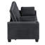 Canapé-lit convertible 3 en 1 de 165 cm (64,8 po) de taille Queen, avec coussins, poches latérales et porte-gobelet.-1091565697