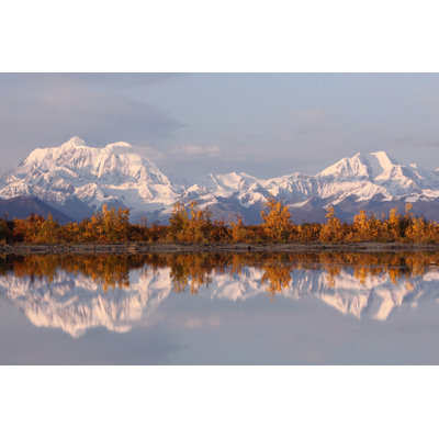 Alaska Mountain Range 1 Piece Wrapped Canvas Wall Art