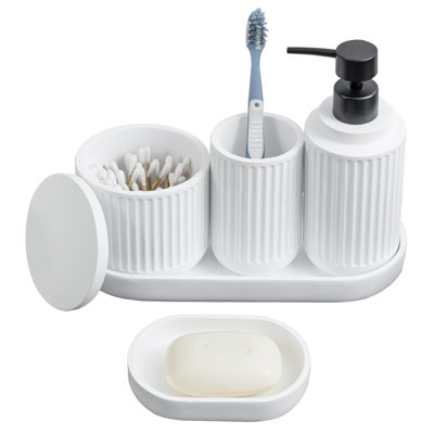5 Piece Bathroom Accessory Set