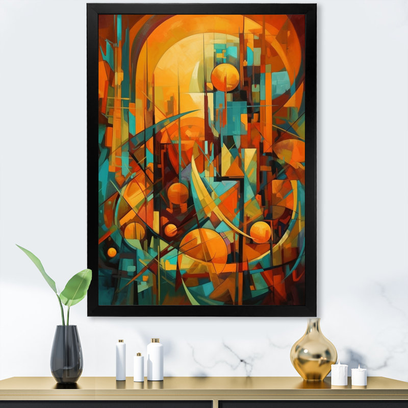 Couleurs et formes abstraites Bremner, Cadre photo noir, H 20 po x l 12 po x P 1 po