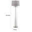 Lampe sur pied traditionnelle en nickel 59,5 po Seben
