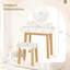 Ensemble coiffeuse avec tabouret et miroir Mukul-670299708