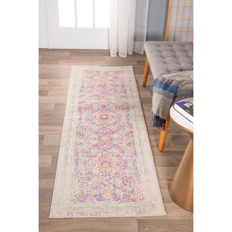 Tapis oriental gris Hartig, Tapis de couloir 2 pi x 7 pi