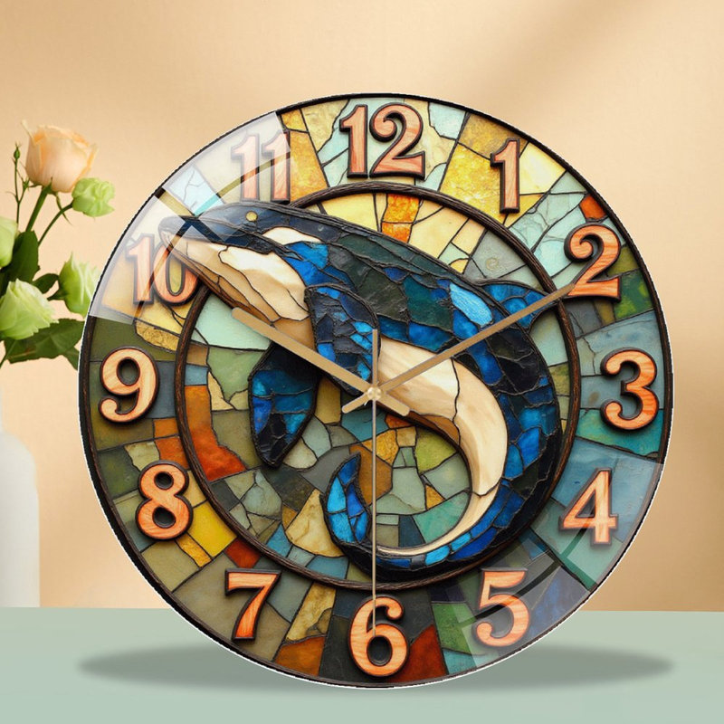 Horloge murale dauphin, 12 po