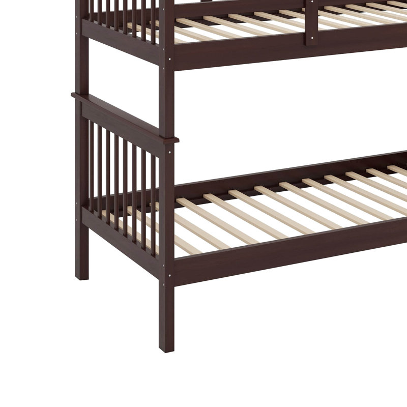Twin-Over-Twin Bunk Bed With Storage, Espresso