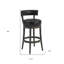 Tabouret de comptoir pivotant 26 po en similicuir onyx brun