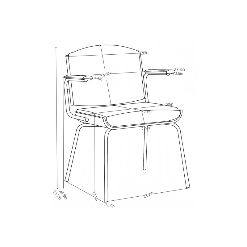 Fauteuil Nara - beige / brun