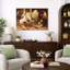 Chats jouant de la musique, art de la nature morte, images de la salle de musique, impression sur toile encadrée et giclée sur toile.-938384099-938384110