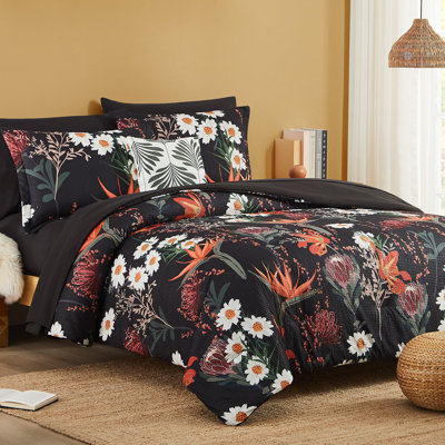 Ensemble d'édredon, ensemble d'édredon avec motif, ensemble de literie en microfibre toutes saisons