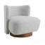 Fauteuil d'appoint en tweed gris