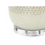 Lighting, H 31 po, lampe de table, céramique crème, abat-jour beige, contemporain