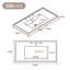 Meuble-lavabo simple 36 po avec plateau Leiding-21186379