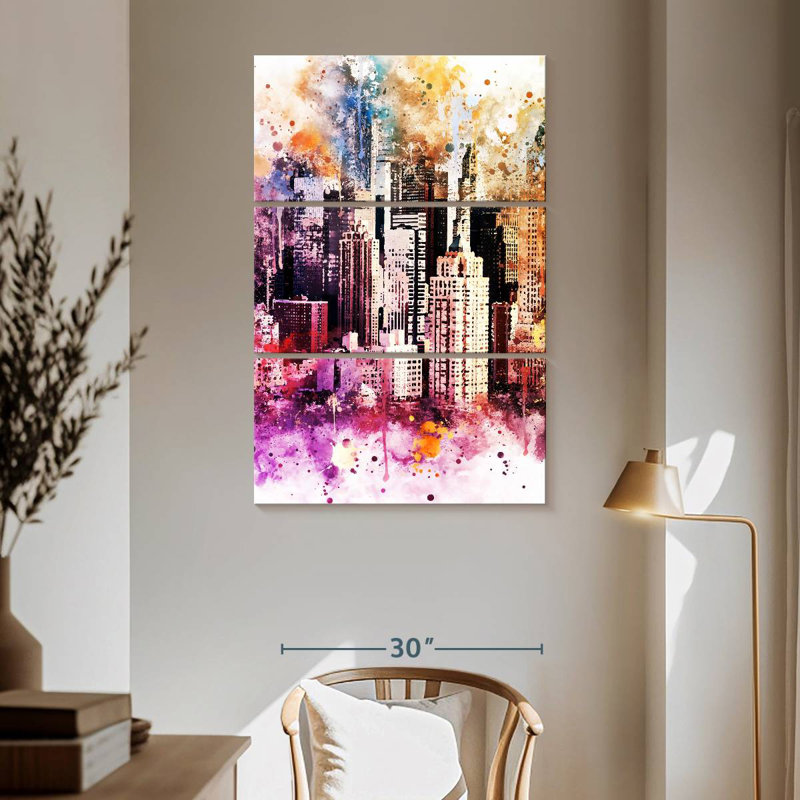 Times Square Skyscrapers, 65" H x 42" W