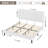 Trotwood Faux Leather Button Tufted Platform Bed-945826771-945826770