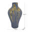 Vase décoratif en céramique 10,2 po x 10,2 po x 19,7 po