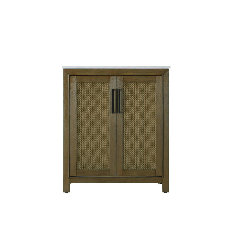 Meuble-lavabo simple 30 po, Noisette chêne
