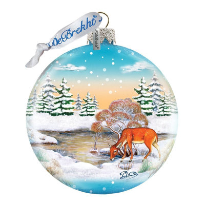 Ornement boule de renne des fêtes Holiday Splendor