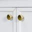 Meuble-lavabo de 36 po avec cadre et pieds en bois massif blanc, lavabo en céramique lisse, 4 tiroirs pour l'organisation 36 po avec finition blanc pin, porte, rangement efficace