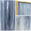 "Winter Steps", art mural en toile peinte à la main avec feuille d'argent par Martin Edwards