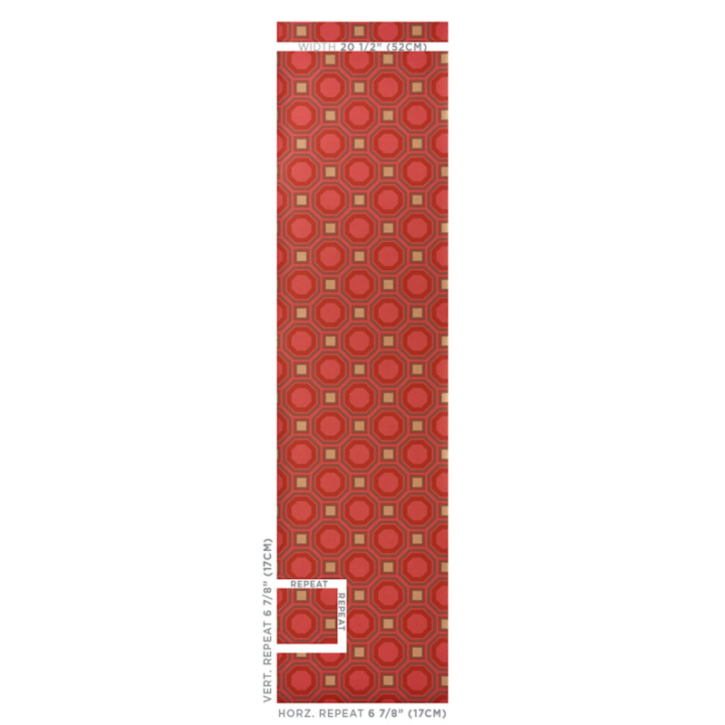 Hanover Wallpaper, Ruby