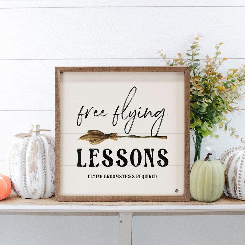 Balai de Free Flying Lessons - blanc, H 4 po x l 4 po